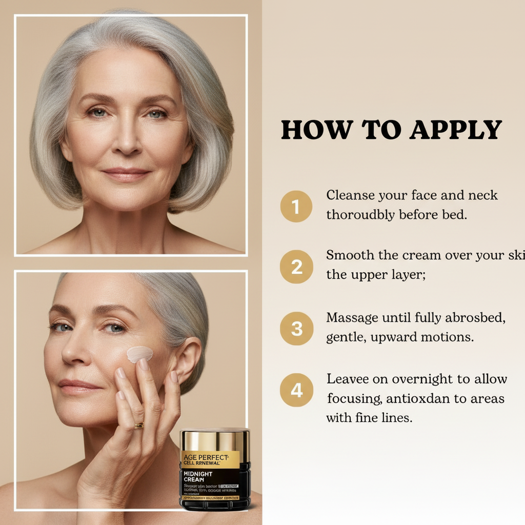 Cell Renewal Midnight Cream Anti-Aging Night Moisturizer with Antioxidants